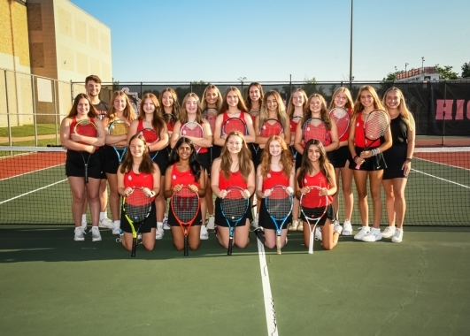 Girls Junior & Varsity Tennis teams
